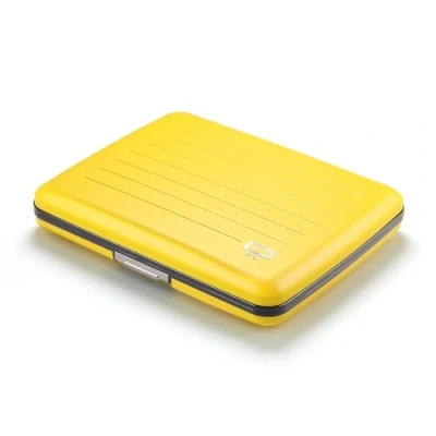 Abbildung von OGON Aluminium Geldbörse Smart Case V2 Large Fach für Münzen und Banknoten RFID Schutz Kartenhalter Kapazität 10 Karten