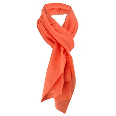 Abbildung von TigerTie Damen Chiffon Halstuch orange Uni Gr. 160 cm x 36 Schal