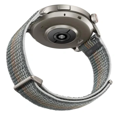 Abbildung von Amazfit Smartwatch Original Austauscharmband, 22mm Nylon Armband, Kompatibel Balance, Cheetah Pro, Round, GTR 4, 4 Limited Edition, 3, 3 2, Grau