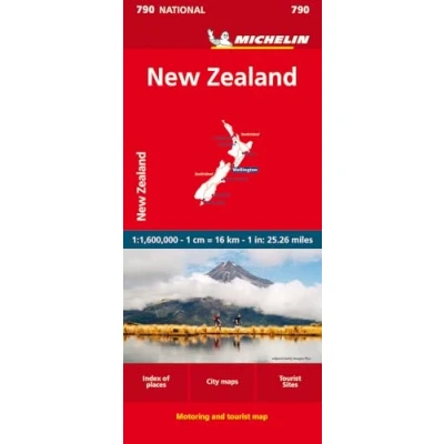 Abbildung von Michelin Neuseeland: Straßen und Tourismuskarte 1:1 600.000 (MICHELIN Nationalkarten)