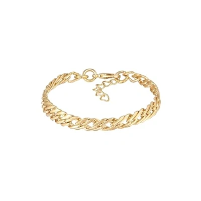 Abbildung von Elli Armkette »Armband Panzerkette Gliederarmband goldfarben für Damen«