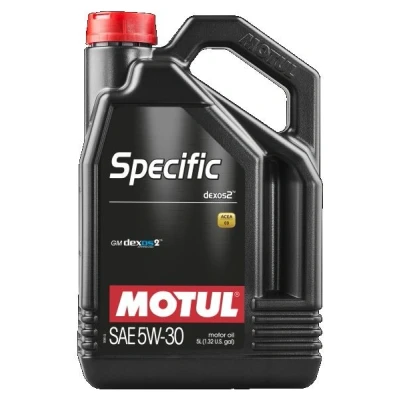Abbildung von Motul Specific DEXOS2 5W 30 5l Motoröl 109242 OPEL: Astra J Hatchback, Insignia A Sports Tourer, Saloon, CHEVROLET: Captiva, Orlando