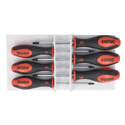 Abbildung von SONIC 600619 Schraubendrehersatz 6 TX T10, T15, T20, T25, T27, T30 Display (Karton)