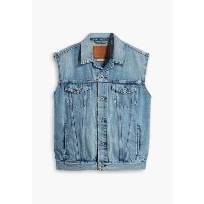 Abbildung von Levi&#039;s Relaxed Trucker VEST Weste, Herren, Größe: Small, Kentucky blue