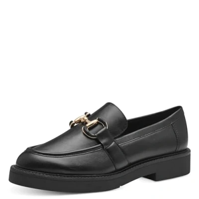 Abbildung von MARCO TOZZI Damen Loafer mit Absatz Elegant Vegan, Schwarz (Schwarz), 37 EU