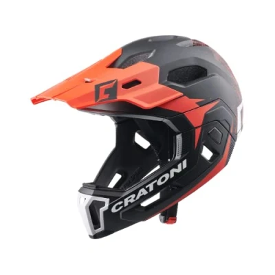 Abbildung von Cratoni C Maniac Fahrradhelm, schwarz rot, S M(52 56)