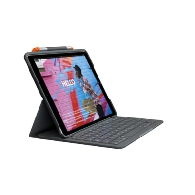 Abbildung von Logitech Slim Folio Case Bluetooth Tastatur iPad 10.2