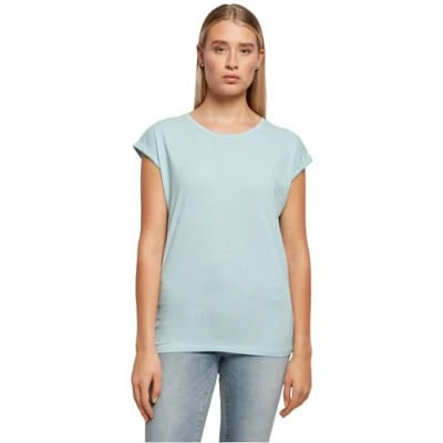 Abbildung von Build Your Brand Damen Ladies Extended Shoulder Tee T Shirt, Ocean Blue, XXL