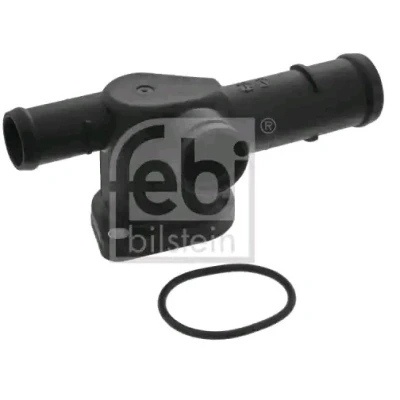 Abbildung von FEBI BILSTEIN 48365 Flansch Kunststoff mit Dichtung VOLKSWAGEN: Golf 5, Passat B6 Variant, Caddy 3, AUDI: A3 Sportback, Hatchback