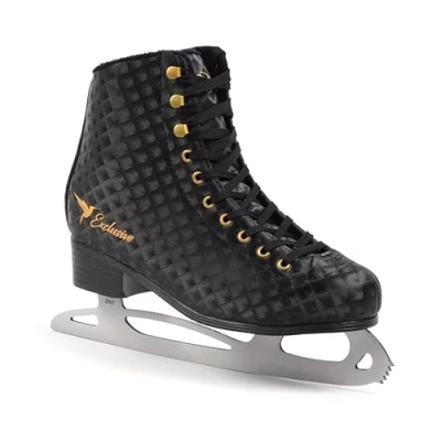 Abbildung von MADIVO SMJ Exclusive Damen Schlittschuhe Eiskunstlauf Eislaufschuhe Klassische Eislauf Schwarz Größen: 37, 38, 39, 40, 41 (41)