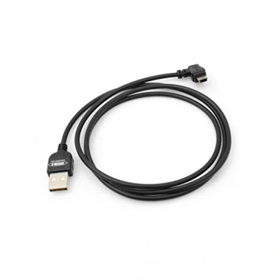 Abbildung von System S 1m Meter Mini USB Kabel 90 Grad gewinkelt Winkelstecker Links Datenkabel Ladekabel