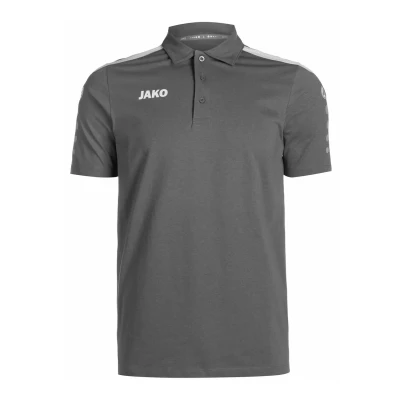 Abbildung von JAKO Power Poloshirt, Herren, Größe: Medium, Steingrau