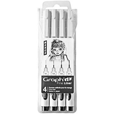 Abbildung von GRAPH&#039;IT Liner Packung mit 4 feinen Linern Manga