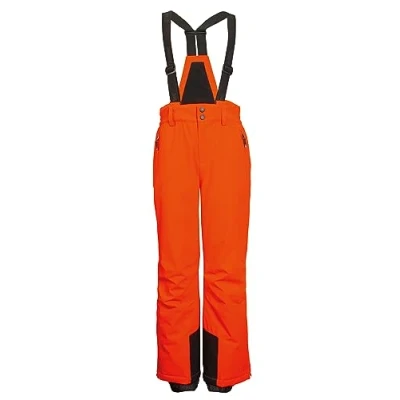 Abbildung von killtec Jungen Skihose/Funktionshose mit Latz, Kantenschutz und Schneefang KSW 148 BYS SKI PNTS, neon reinorange, 128, 41184 000