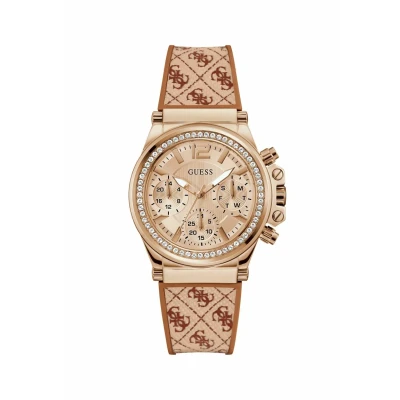Abbildung von Guess Charisma Chronograph, Damen, Größe: One Size, Brown