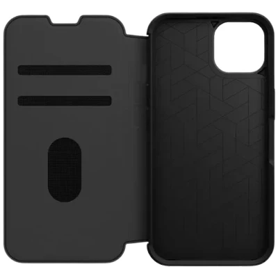 Abbildung von Otterbox Strada Leder Book Case Schwarz Apple iPhone 13