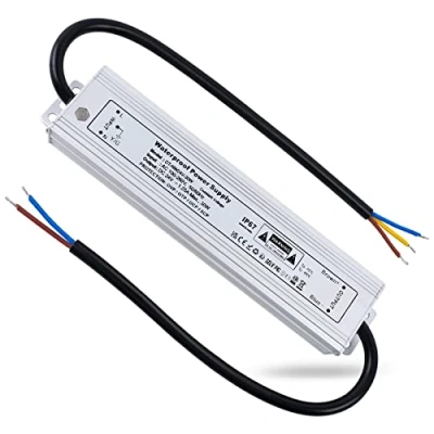 Abbildung von REYLAX LED Trafo 24V Wasserdicht 30W 1,25A Treiber Gleichstrom Netzteil IP67 230V auf Driver Konstantspannung Transformator Niedervolt Schaltnetzteil für Außen Streifen Lampen