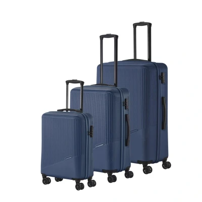 Abbildung von Travelite Bali 4w L/M/S Blau Koffer mit 4 Rollen Kofferset