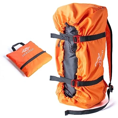 Abbildung von besbomig Seilsack Klettern Seilrucksack für Kletterseile, Kletterseil Tasche Wasserdicht Faltbarer Klettertasche Rock Climbing Rope Kit Bag Trekking Wandert