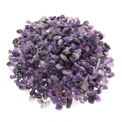 Abbildung von Amethyst Mini Trommelsteine Edelstein Chips 100 Gramm 5 mm Durchmesser Lebensquelle Plus