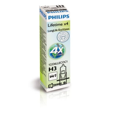 Abbildung von PHILIPS 12336LLECOC1 Glühlampe, Fernscheinwerfer H3 12V 55W Halogen BMW: 3 Touring, Saloon, 5 VOLKSWAGEN: Golf 4, Passat B5 GP Estate
