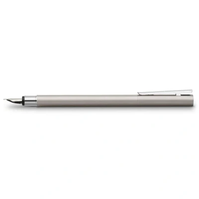 Abbildung von Faber Castell Neo Slim Stainless Steel FP F