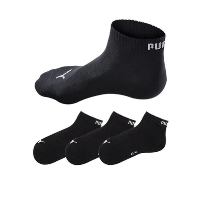 Abbildung von Puma Unisex Quarter Sock, Black, 35/38 (3er Pack)