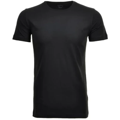 Abbildung von Ragman Herren 2 T Shirt Doppelpack Bodyfit mit Rundhals, Schwarz, S