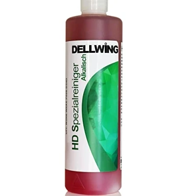 Abbildung von DELLWING HD Spezialreiniger hochkonzentrierter alkalischer Reiniger für Vergaser, Zylinderköpfe, Injektoren, Einspritzdüsen, als Ultraschallbad, Teilewäsche, Hochdruckreiniger, Sprühlösung 1L