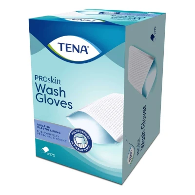 Abbildung von Tena Wash Glove with plastic Lining