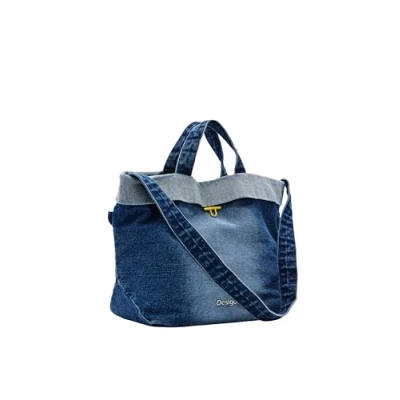 Abbildung von Desigual SET Shopping Bag, Damen, Größe: One Size, Blue