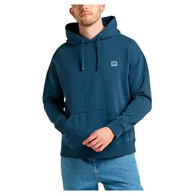 Abbildung von Lee Men&#039;s CORE Loose Hoodie Hooded Sweatshirt, Marine, XX Large