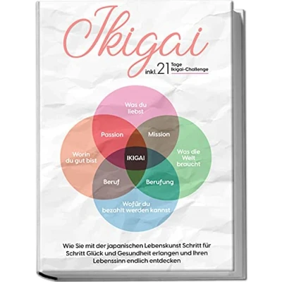 Abbildung von Ikigai: Wie Sie mit der japanischen Lebenskunst Schritt für Glück und Gesundheit erlangen Ihren Lebenssinn endlich entdecken inkl. 21 Tage Ikigai Challenge