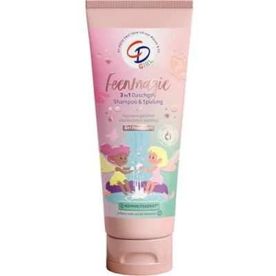 Abbildung von CD Girl 3in1 Duschgel Duschgel, Shampoo &amp; Spülung für Mädchen Mit Bio Aloe vera Pfirsich Extrakt Power Duft empfindliche Haut ohne Mikroplastik vegan 250ml