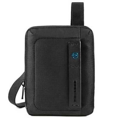 Abbildung von Piquadro Chevron Umhängetasche, Herren, Größe: One Size, Nero