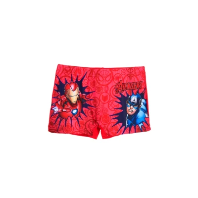Abbildung von Avengers IRON MAN Captain America Badehose Pants für Kinder, Größe: 140, Rot