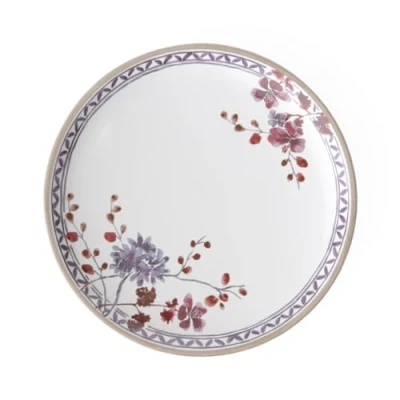 Abbildung von Villeroy &amp; Boch Artesano Provencal Lavendel Speiseteller, großer Teller mit erhöhtem Rand aus Premium Porzellan, spülmaschinenfest, 27 cm