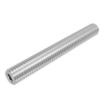 Abbildung von SECCARO Gewindestift mit Kegelkuppe M5 x 40 mm, Edelstahl V2A VA A2, DIN 913 / ISO 4026, Innensechskant, 20 Stück