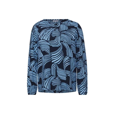 Abbildung von Cecil Bedruckte Bluse, Damen, Größe: Large, Blau