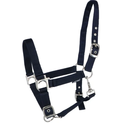 Abbildung von Harry&#039;s Horse Halfter 3x verstellbar Navy Vollblut