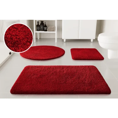 Abbildung von my home Badematte »Kaarin«, rutschhemmend beschichtet, schnell trocknend, Badteppich, getuftet, flauschig, hochflor, große Farbauswahl