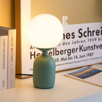 Abbildung von Pauleen Tischleuchte »Glowing Charm max 20W Grün/weiß Keramik«, 1 flammig, Leuchtmittel E14 ohne Leuchtmittel,