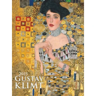 Abbildung von Alpha Edition Gustav Klimt 2025 Bildkalender, 42x56cm, Kalender mit hochwertigen Kunstabbildungen für jeden Monat, Silberfolienprägung Metalliceffekt, internationales Kalendarium