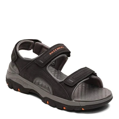 Abbildung von Skechers Herren Tresmen Garo Open Toe Water Sandal, Black Synthetic, 39.5 EU