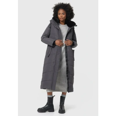Abbildung von Navahoo Hingucker XIV Wintermantel, Damen, Größe: XS, Dark grey