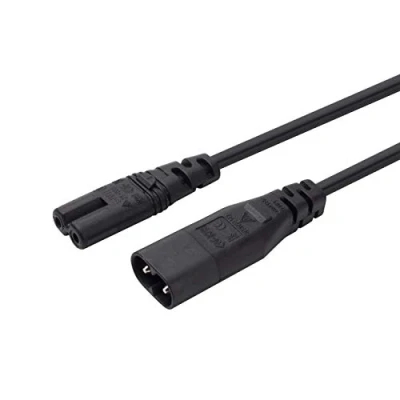 Abbildung von IEC 60320 C8 Stecker auf C7 Buchse, Verlängerungsnetzteil, Hauptadapterkabel (3m)