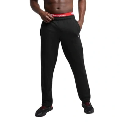 Abbildung von Champion Herren Powerblend fleece broek met open onderkant Hose, Schwarz, S EU
