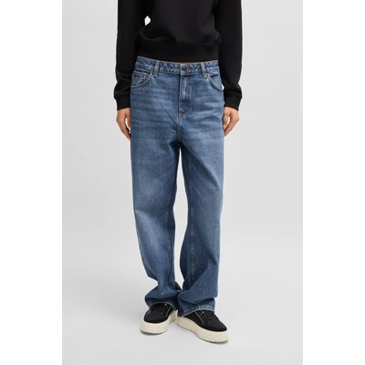 Abbildung von HUGO Blue 5 Pocket Jeans »Leni«, Relaxed Fit mit niedriger Leibhöhe