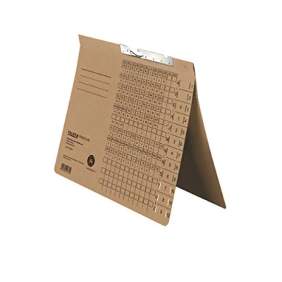 Abbildung von Original Falken 50er Pack Pendular Pendelhefter. Made in Germany. Aus Recycling Karton mit kaufmännischer Heftung und Schlitzstanzung für DIN A4 braun Hefter Blauer Engel