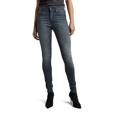 Abbildung von G STAR RAW Women&#039;s Jeans Lhana Skinny Jeans, Blau (Antic Chert Grey D19079 9882 B145), 30W / 30L